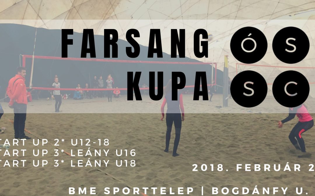 Strandröplabda: utánpótlás Farsang-kupát rendez az ÓSSC