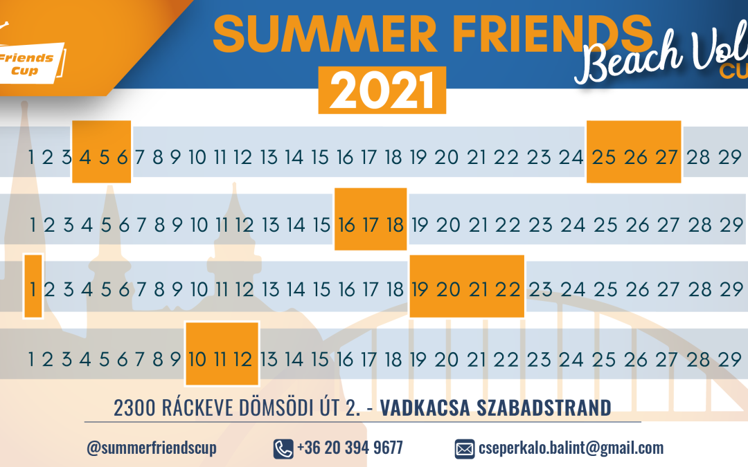 Summer Friends „BeachVolley” Cup – 2021 – RÁCKEVE