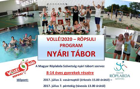 Vollé!2020–Röpsuli program nyári tábor