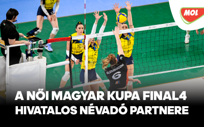 Márciusban újra kupahangulat a Dr. Koltai Jenő Sportközpontban – érkezik a MOL Női Röplabda Magyar Kupa Négyes Döntője!
