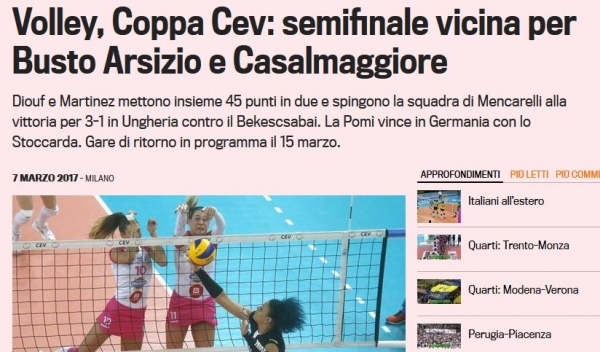 Az olasz szaksajtó is dicséri a Békéscsabát